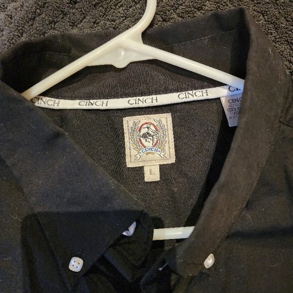 Cinch Black Men's Shirt - Picture 2 of 2